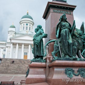 Postales de las Capitales Bálticas helsinki-catedral-luterana-crucero