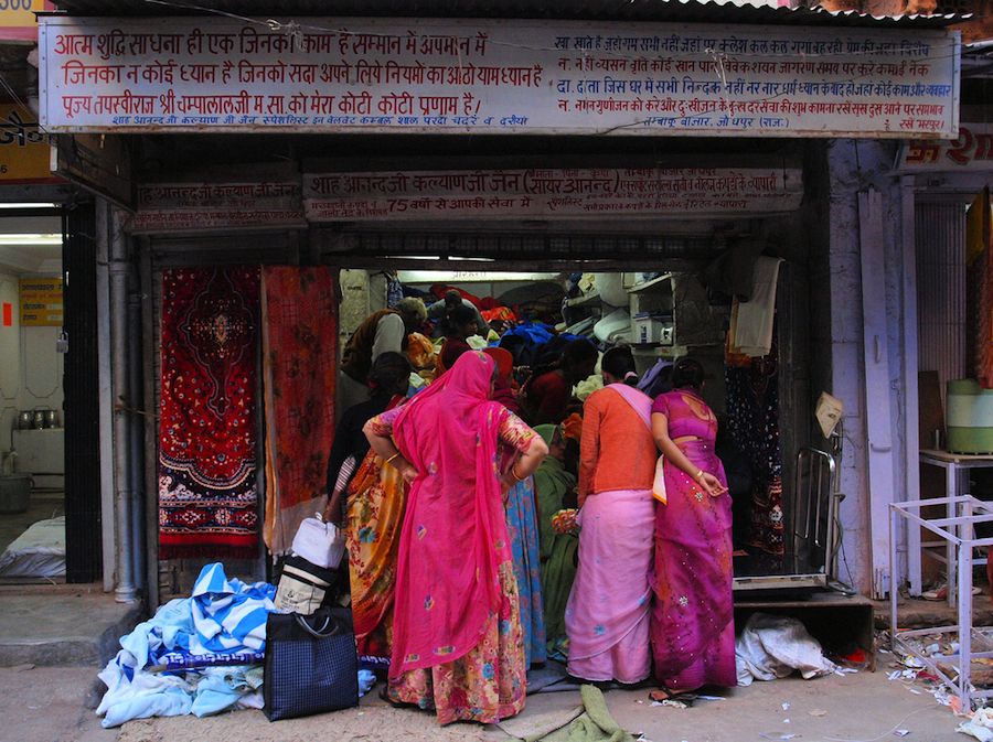 Mujeres mercado Jodhpur India