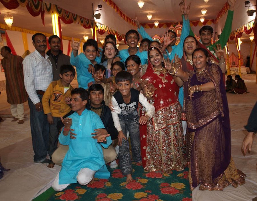 Invitados boda hindu India