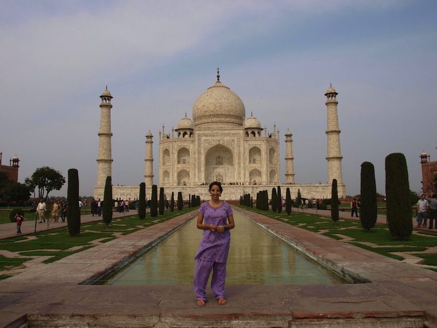 Foto en el Taj Mahal