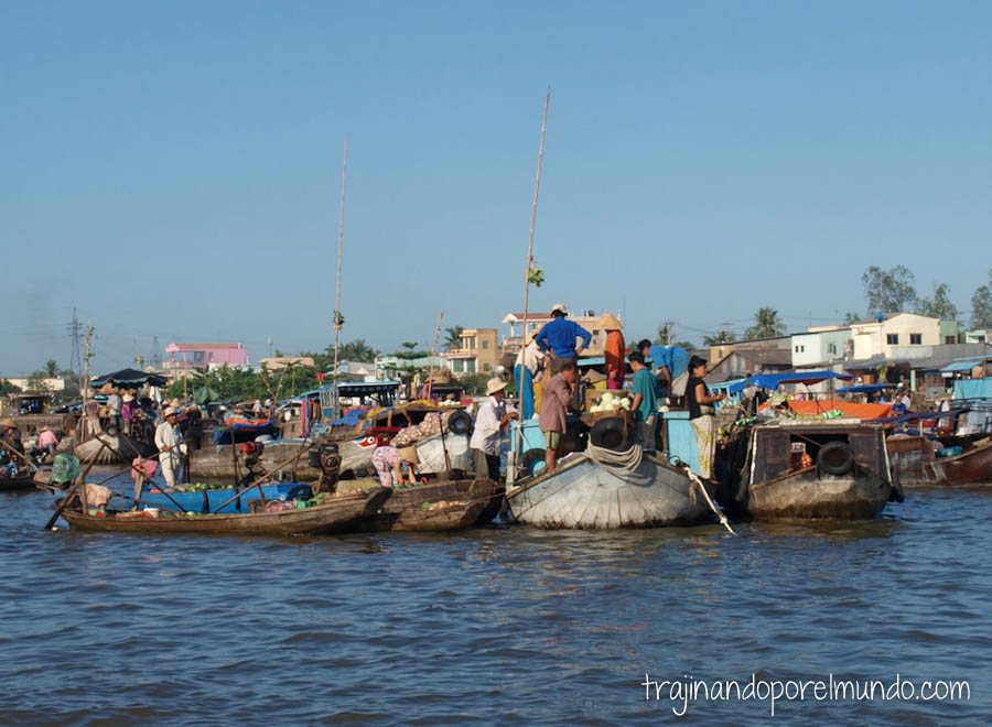 mercado flotante, delta del mekong, vietnam, excursion en can tho