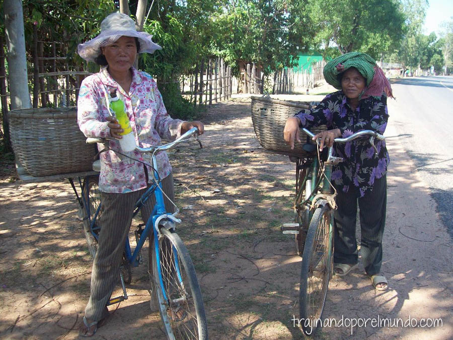 camboya, bicicleta, viajar, mochila, Asia